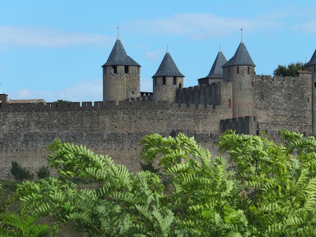 The western walls of Carcassonne